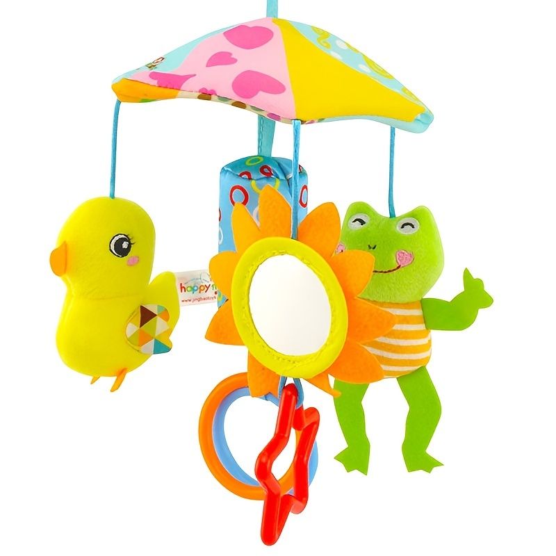 Baby Stroller Crib Hanging Toy Accessories Music Spinning Plush Cartoon  Cute Toy To Sooth Hand Eye Coordination | Shop The Latest Trends | Temu