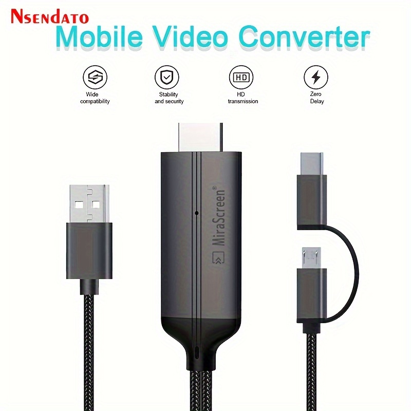 Transmisor y receptor de vídeo HDMI inalámbrico, adaptador de pantalla,  Dongle 4K 5G para PS4, PC a TV, Monitor, proyector Stick, 50M