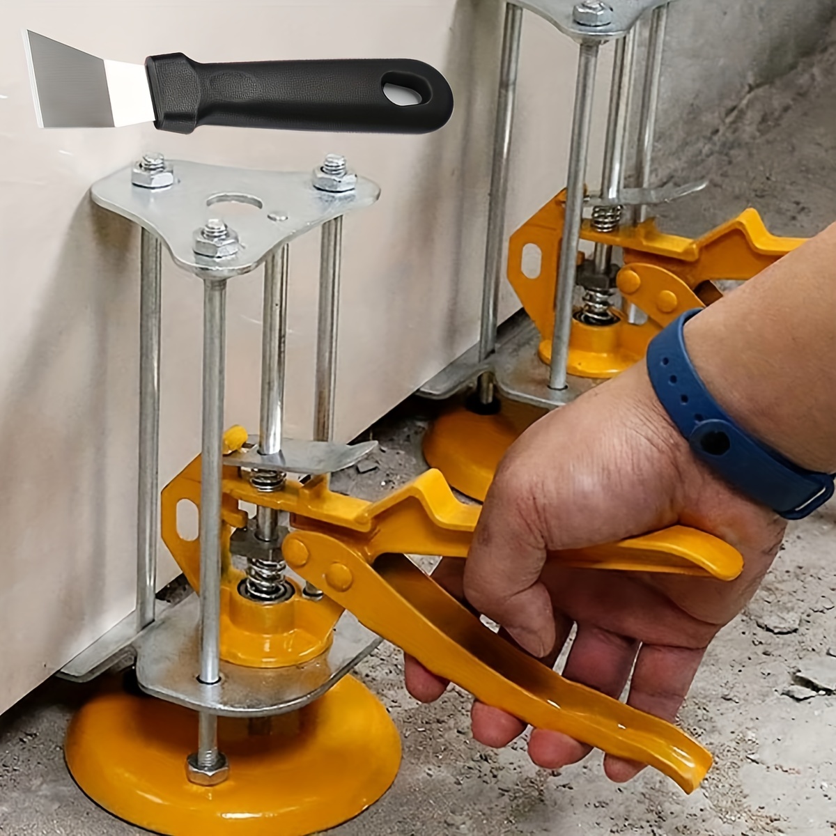 Lifting Arm Clamping Labor-Saving Lifter Hand Jack Tool Tile Height  Regulator