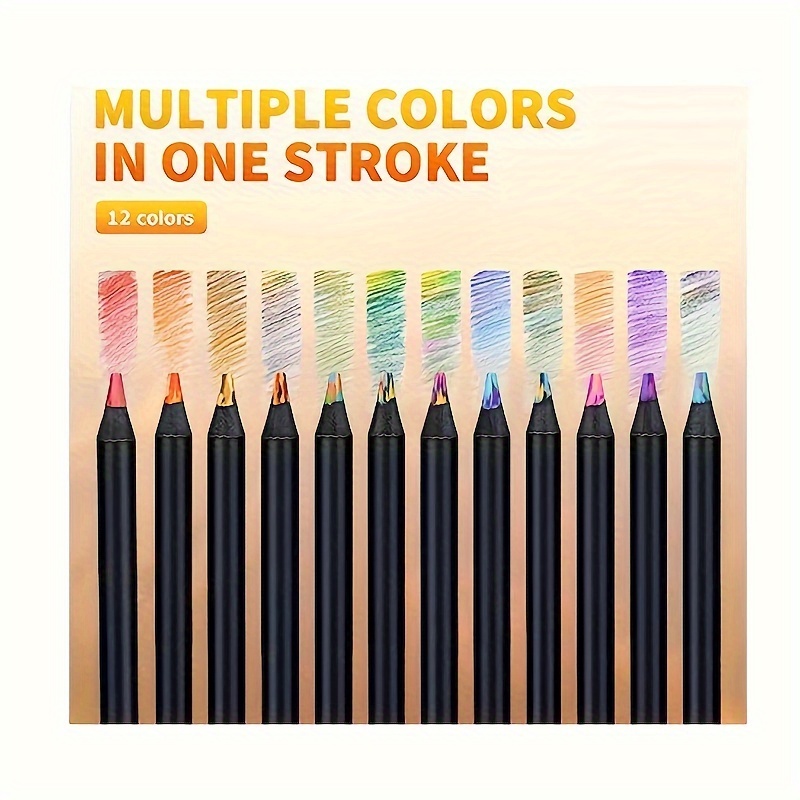 7 Colors Concentric Gradient Colorful Pencil Crayons Colored Pencil Set  Creative Kawaii Stationery Art Painting Drawing Pen - AliExpress