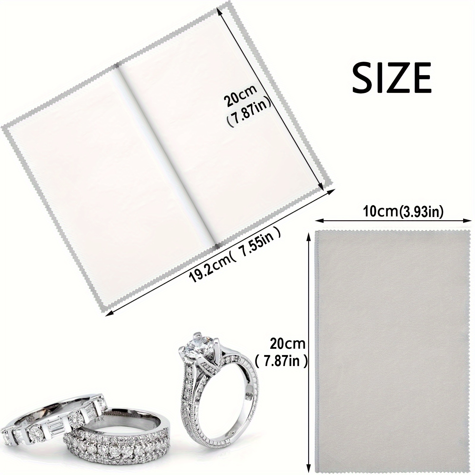 Jewelry Polishing Cleaning Cloth Large Pro Size For Sterling - Temu