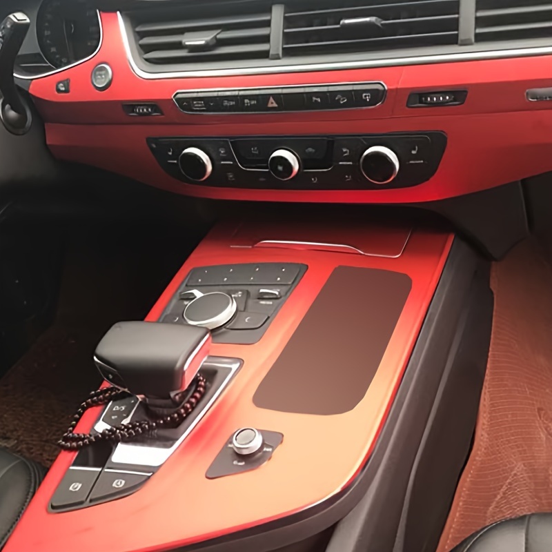 Bandes Décor Console Tableau Bord Fibre Carbone Garniture pour Audi A4 B8  A5 Q5