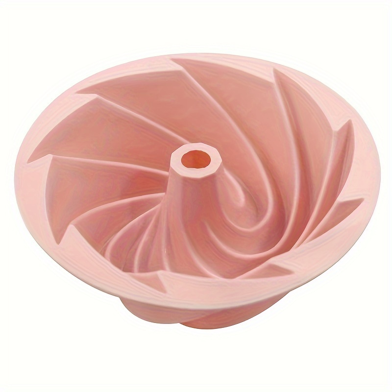 Silicone Cake Pan with Spiral Design, Food Grade Non-Stick