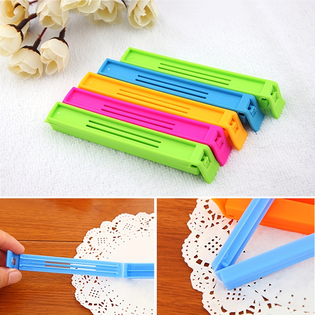 Kitchen Plastic Bag Sealing Clips, Snack Bag Moisture Proof Airtight Clips,  Household Food Freshness Sealer Clamp, For Snack, Chips Bags, Food Storage,  Kitchen Supplies - Temu