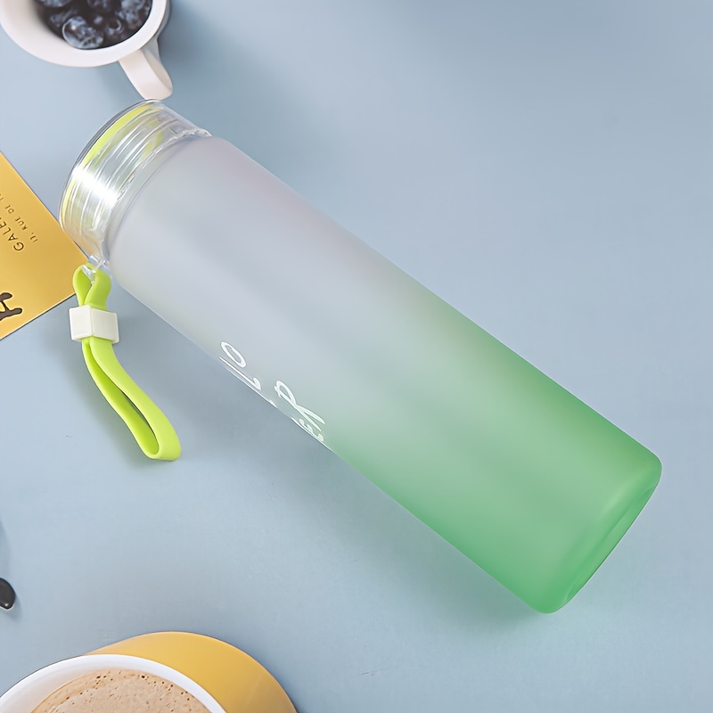 Plastic Frosted Water Bottle Portable Simple Water Cup With - Temu