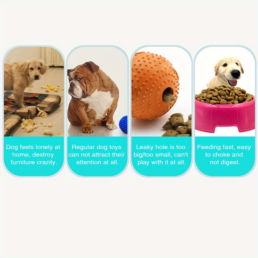 Interactive Dog Toy - IQ Treat Ball Food Dispensing Toys for Small