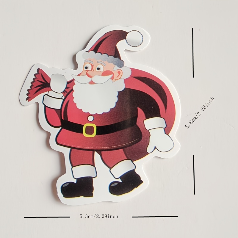 Christmas Santa Claus Graffiti Decoration Stickers For - Temu