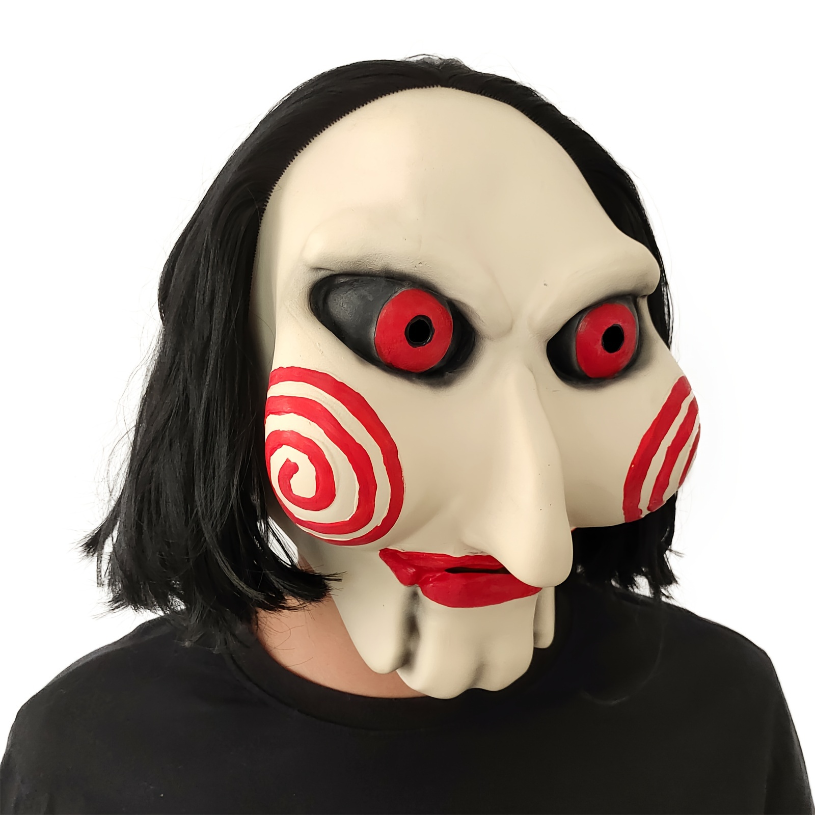 Latex Vivid Horror Clown Mask Ugly Man Full Face Mask Dress - Temu