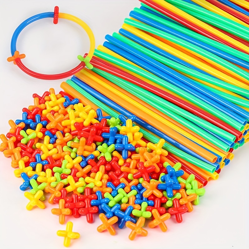 Straw Constructor Toys Stem Building Toys 600pcs Straw Toy