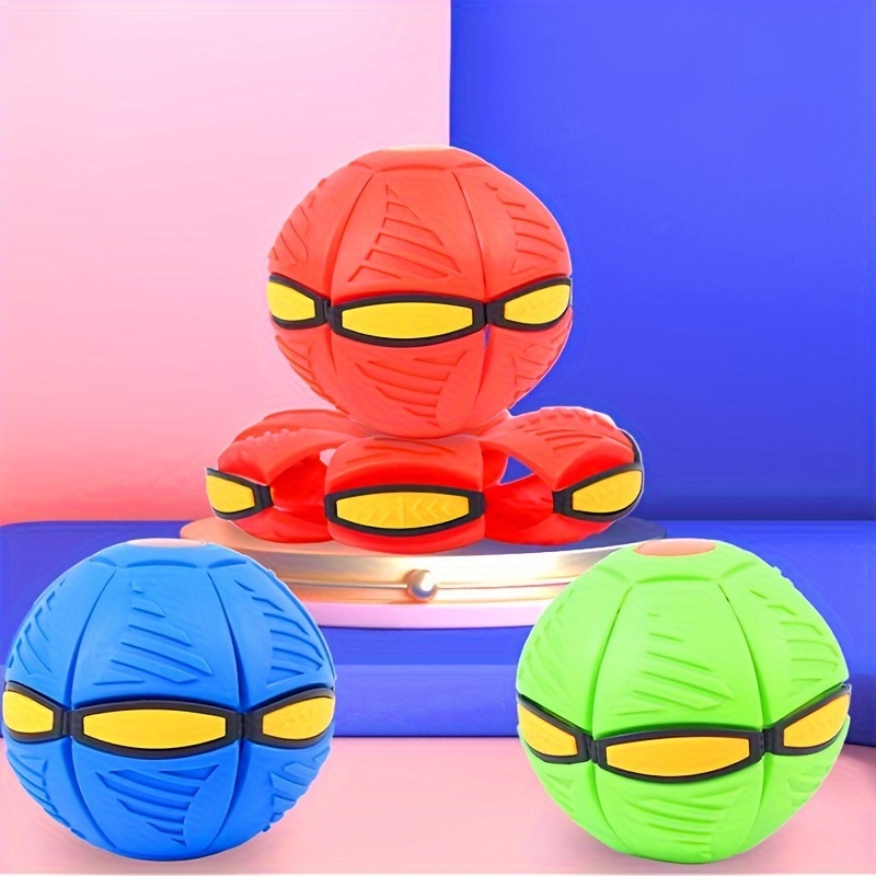 Flying Ufo Flat Throw Disc Ball With Light Toy Flying Saucer - Temu  Australia