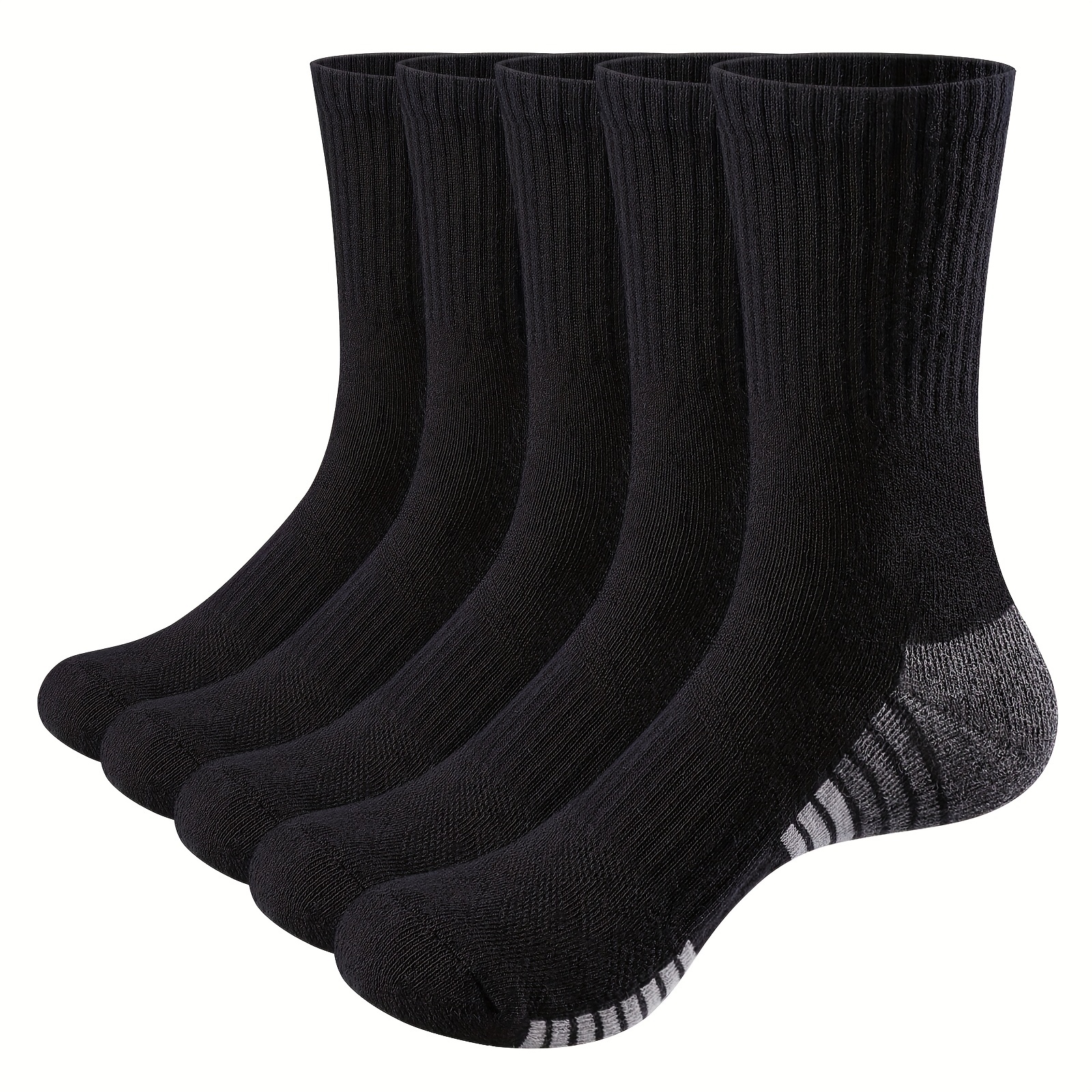 Calcetines negros para hombre, paquete de 7, regalo para papá (talla de EE.  UU.: 10 medianos)