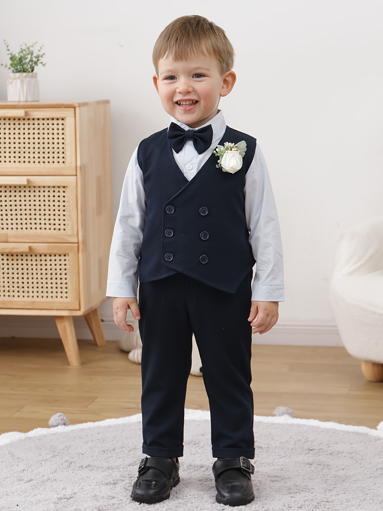  Boy Suspenders Outfit Pantalon Con Tirantes Para Bebe Dress  Clothes Wedding Boys Toddler Gentleman Long Bow Tie Size 2t: Clothing,  Shoes & Jewelry