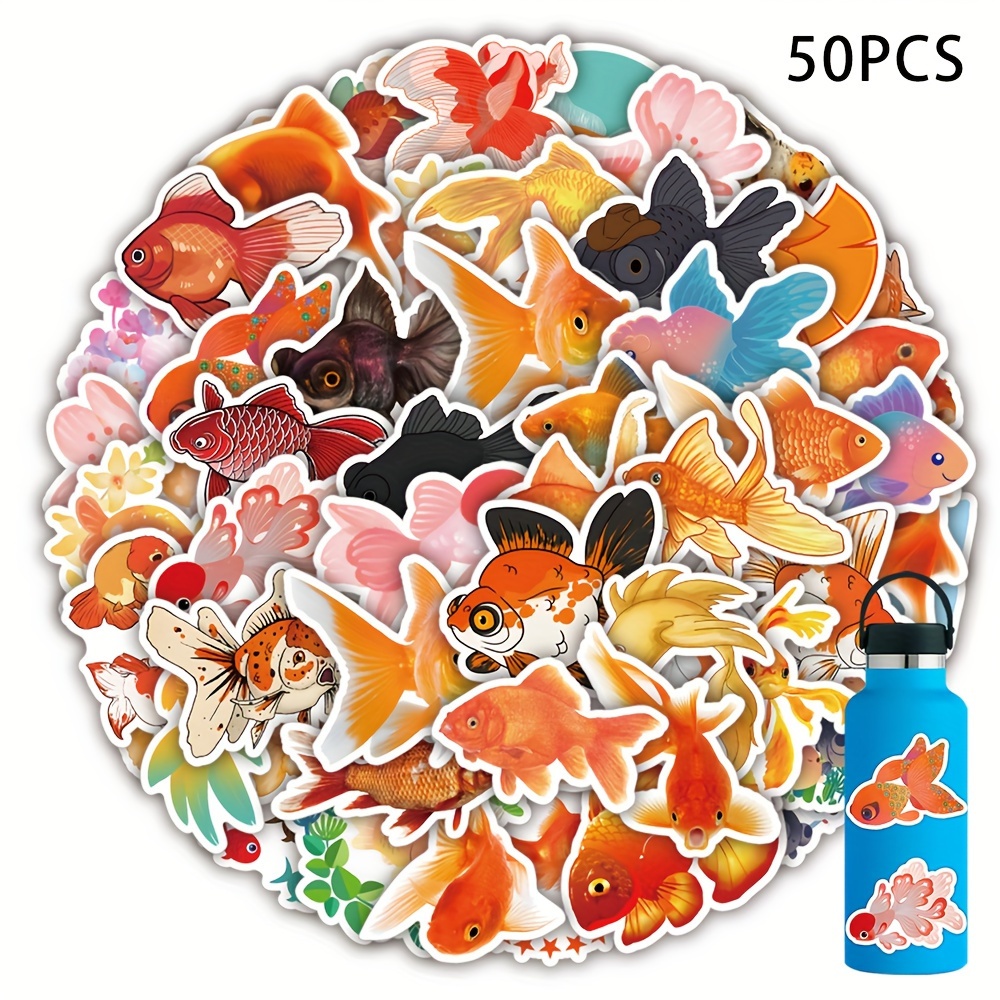 500pcs Fishing Stickers, Funny Animals Decals Rolls Self Adhesive Seals For  Scrapbooking Cards Envelopes Handmade, Gifts For Adults Party Supply