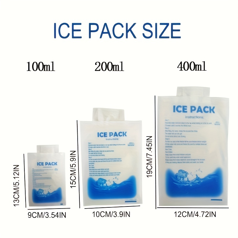 Reusable Ice Pack Cooler Water Injection Food Preservation - Temu