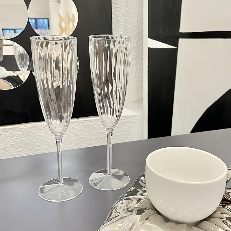 Plastic Champagne Flutes | Disposable Plastic Champagne Glasses for Parties  - Mimosa Glasses, Cocktail Glasses, Wedding Champagne Flutes Plastic Cup