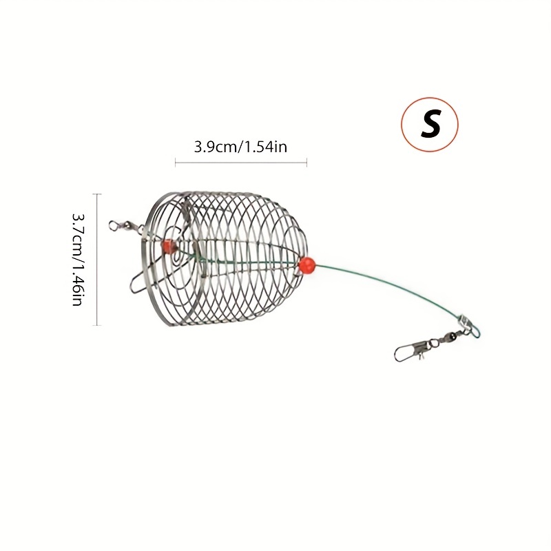 Catch Fish Portable Stainless Steel Fishing Bait Cage! - Temu Canada