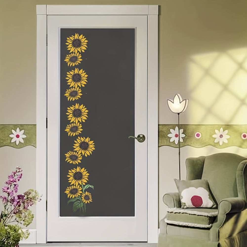 Sunflower Stencils for Painting on Wood Canvas Paper Fabric 