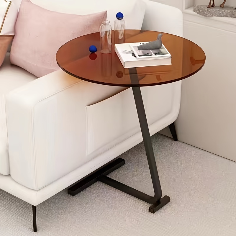 Mesa de centro pequeña, mesita de noche, mini sofá, mesa auxiliar, moderna,  simple, para el hogar, fácil de montar, pequeña y delgada, mesa auxiliar