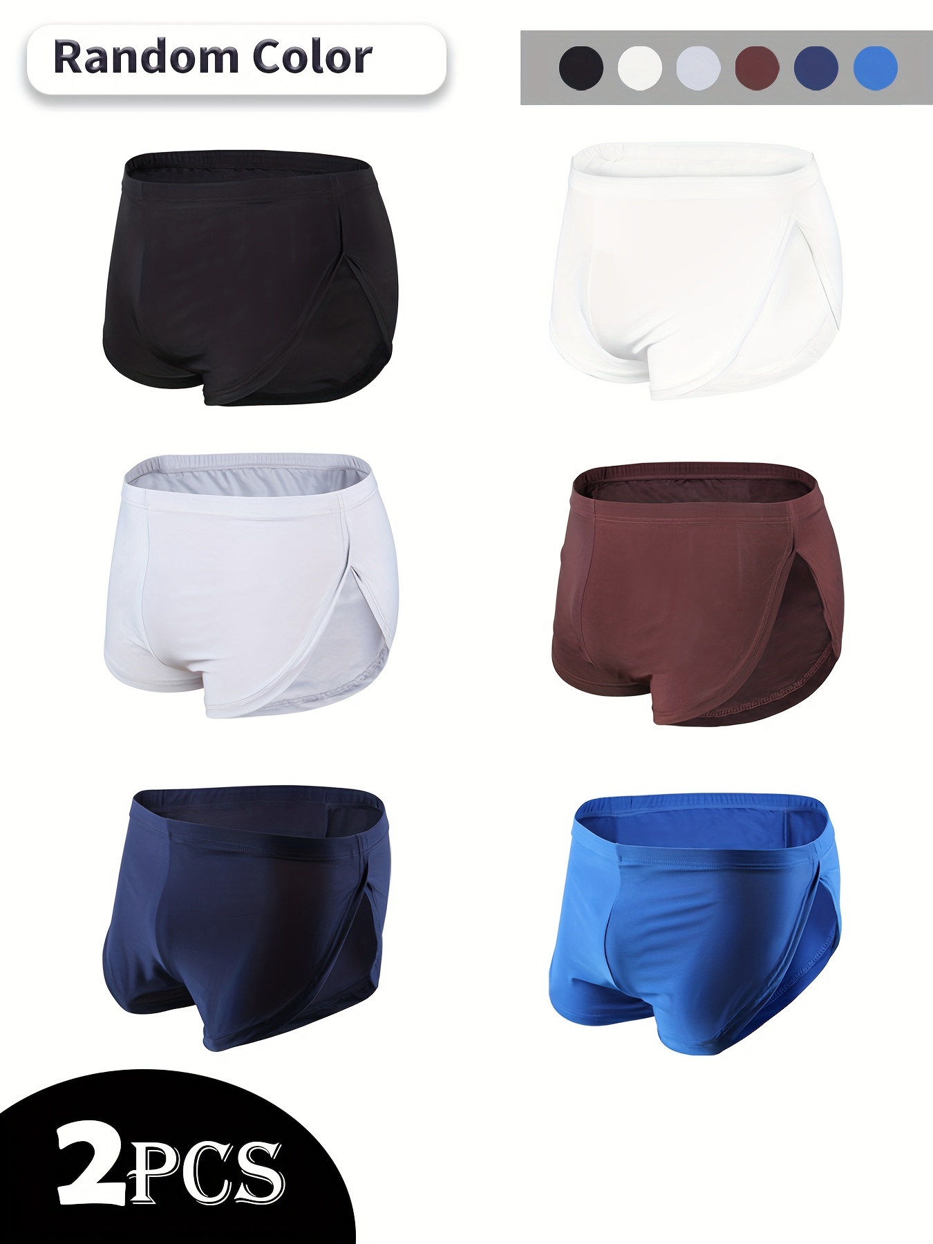 Men's Underwear Casual Seamless Breathable Soft Comfy High - Temu