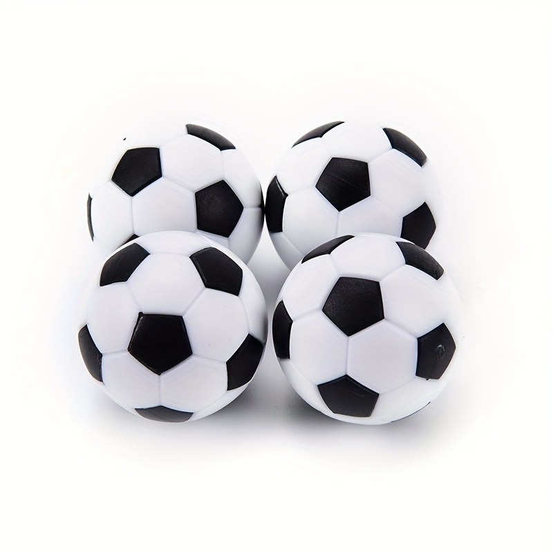 4pcs 32mm/1.26in Black & White Foosball, Table Soccer Balls, Mini Soccer  Balls Replacement For Foosball Table Game Accessory