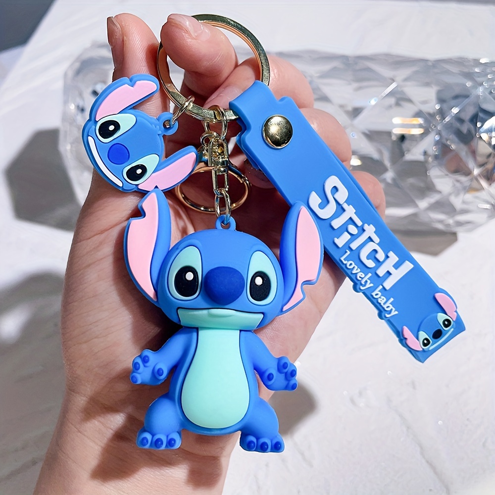 Anime Disney Keychain Lilo & Stitch Keyring key chain doll car pendant gift  PVC 