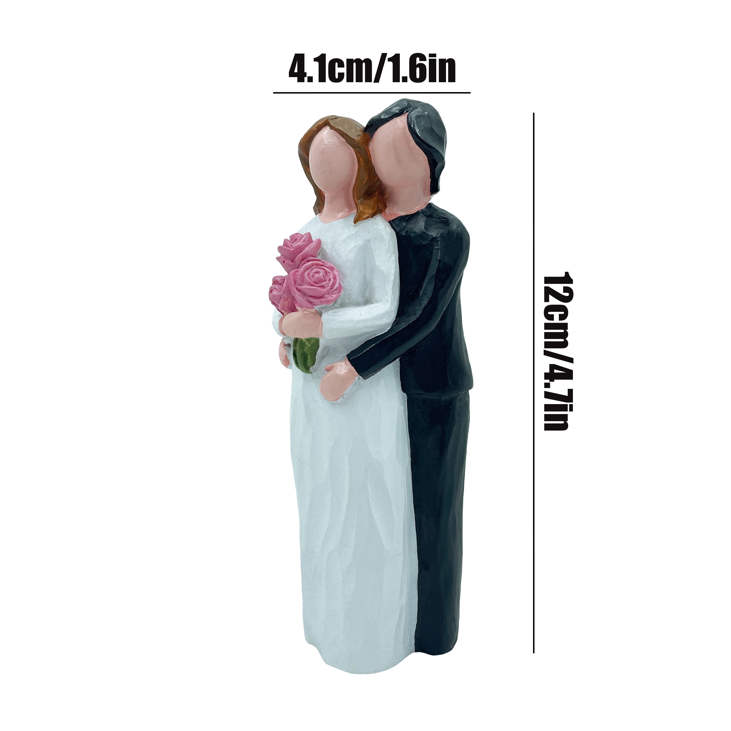 IBWell Romantic Couple Figurines in Love Wife Gifts from Husband Hand  Painted Sweet Couple Gift for Valentine's Day, Wedding Anniversary,  Weddings - 9