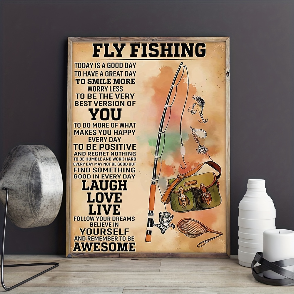 Fly Fishing Wall Art Prints Fishing Artwork Poster Decor - Temu