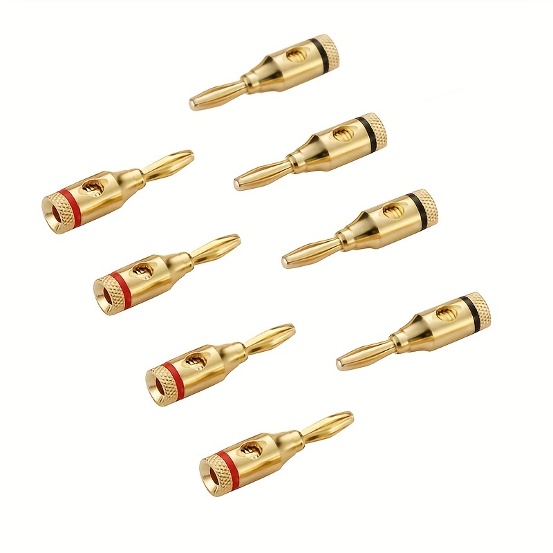 Conector de cabeza de linterna chapado en oro, Cables de cable de altavoz  de Audio, Conector