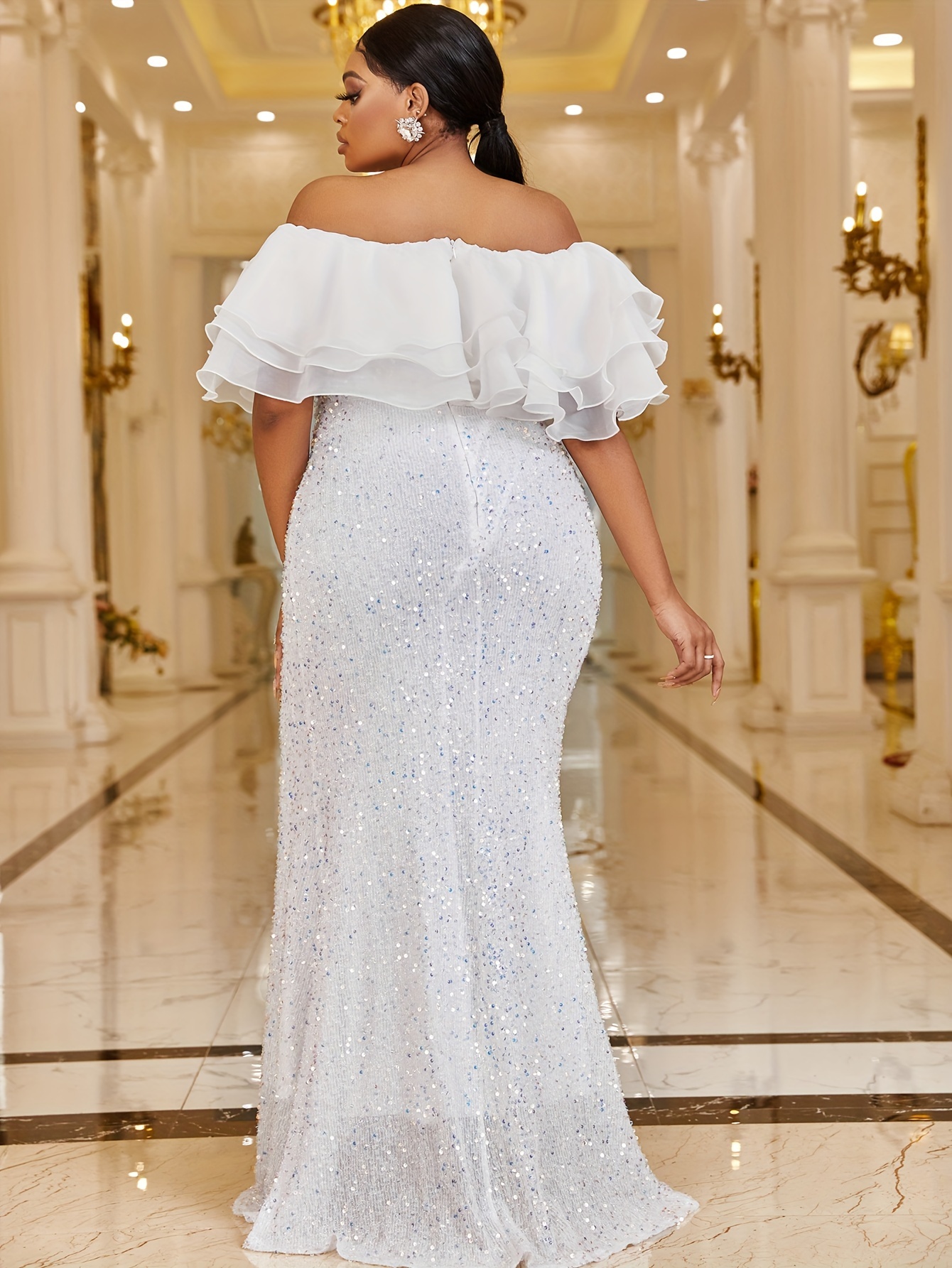 White club dress sale plus size