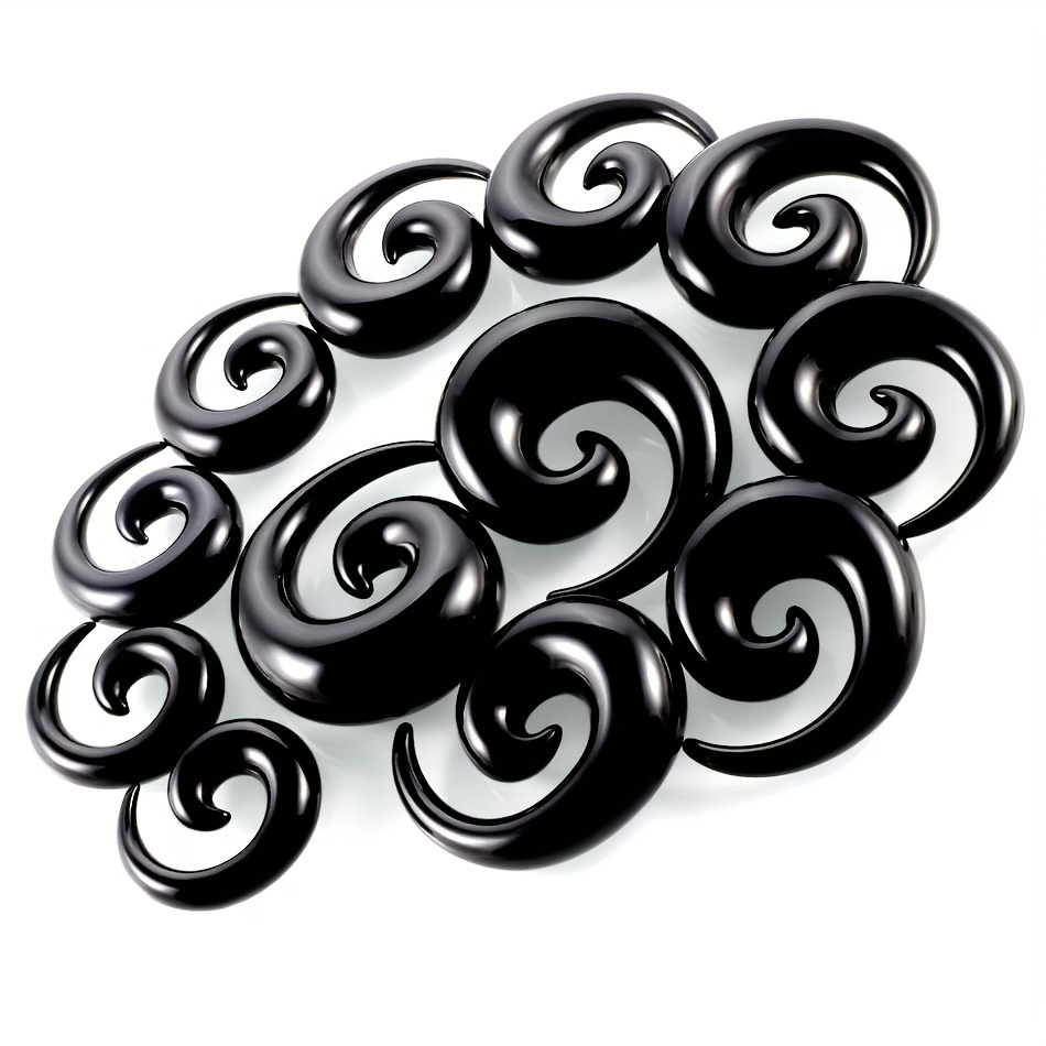 2PCS Acrylic Spiral Ear Stretcher Taper for Big Size Piercing