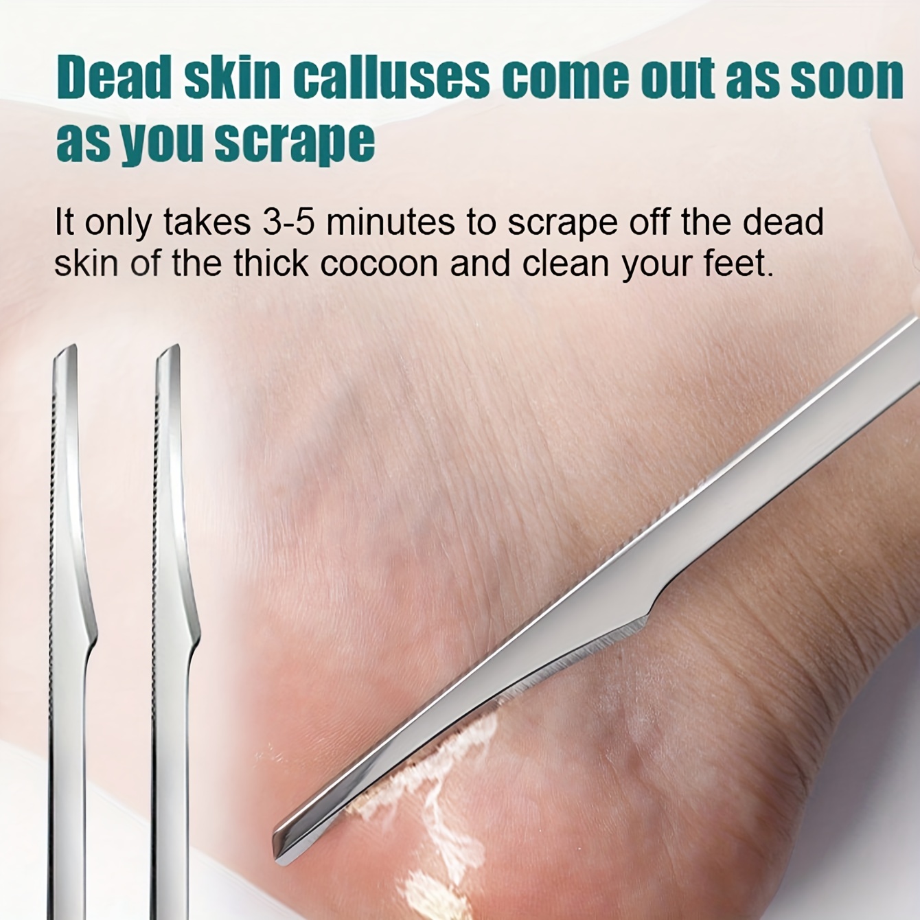 Stainless Steel Pedicure Tool, Feet Professional Foot Rasp Foot Scraper,  Callus Remover For Dead Skin - Temu