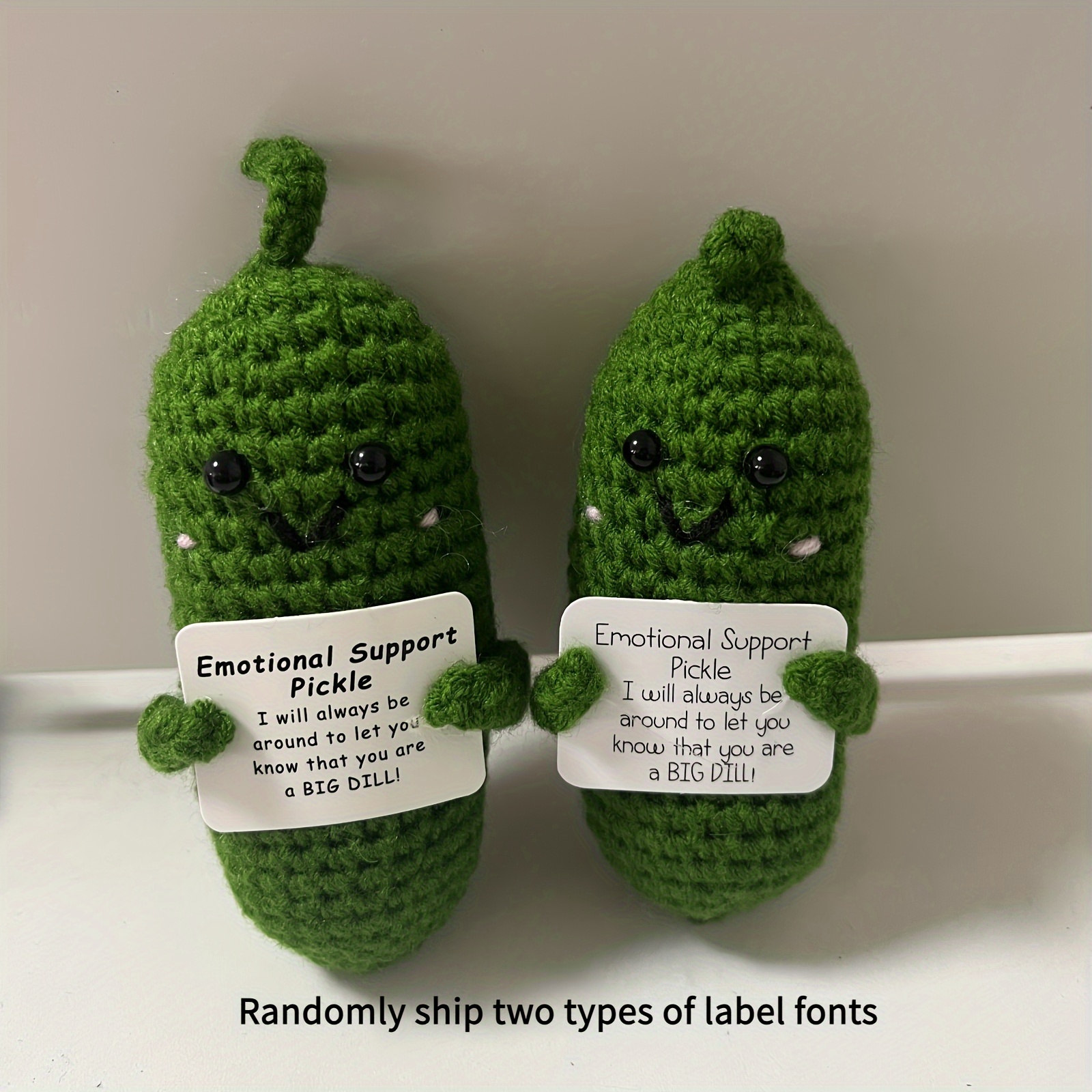  Handmade Emotional Support Knitted Gift, 12 Styles Available,  Cute Crochet Positive Pickle, Avocado Knitting Doll, Funny Emotional  Support Pickle Gifts for Christmas Birthday New Year (Avocado) : Home &  Kitchen