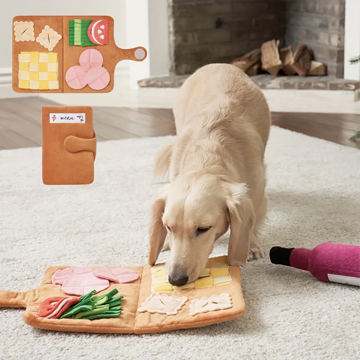 Dog Christmas Gift Feeding Mat Dog Sniffing Pad - Temu