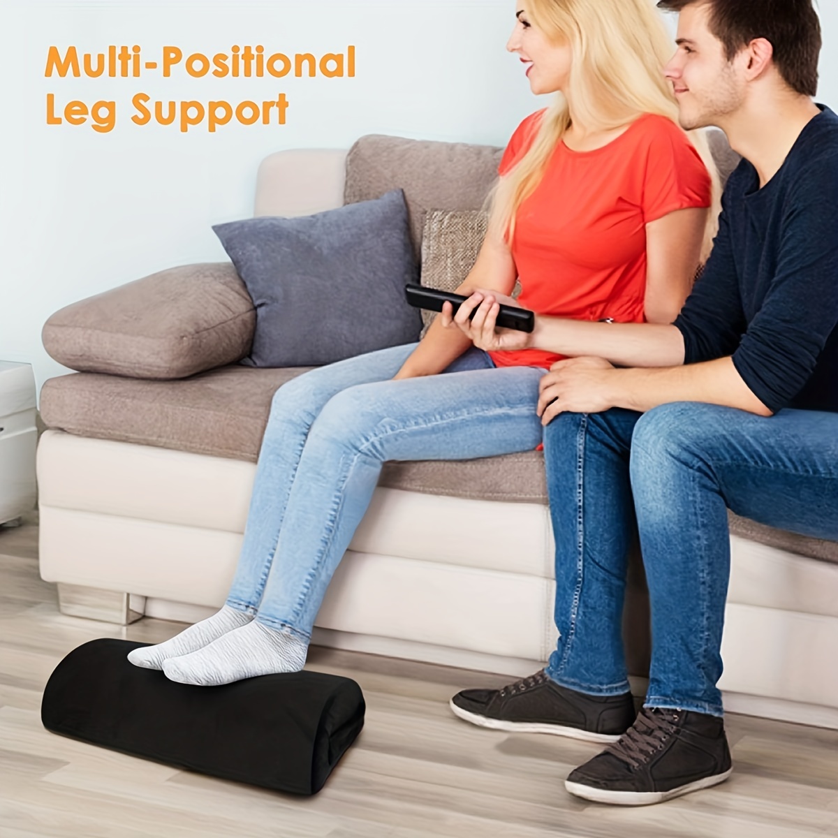 Foot Rest for Under Desk at Work-Versatile Foot Stool with Washable  Cover-Comfortable Footrest with 2 Adjustable Heights for Car,Home and  Office to Relieve Back,Lumbar,Knee Pain-Black 