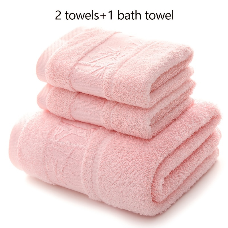 Bamboo Towels Set, High Absorbent Towels For Bathroom, Super Soft Hand And Bath  Towel, 2 Hand Towel & 1 Bath Towel - Temu Portugal