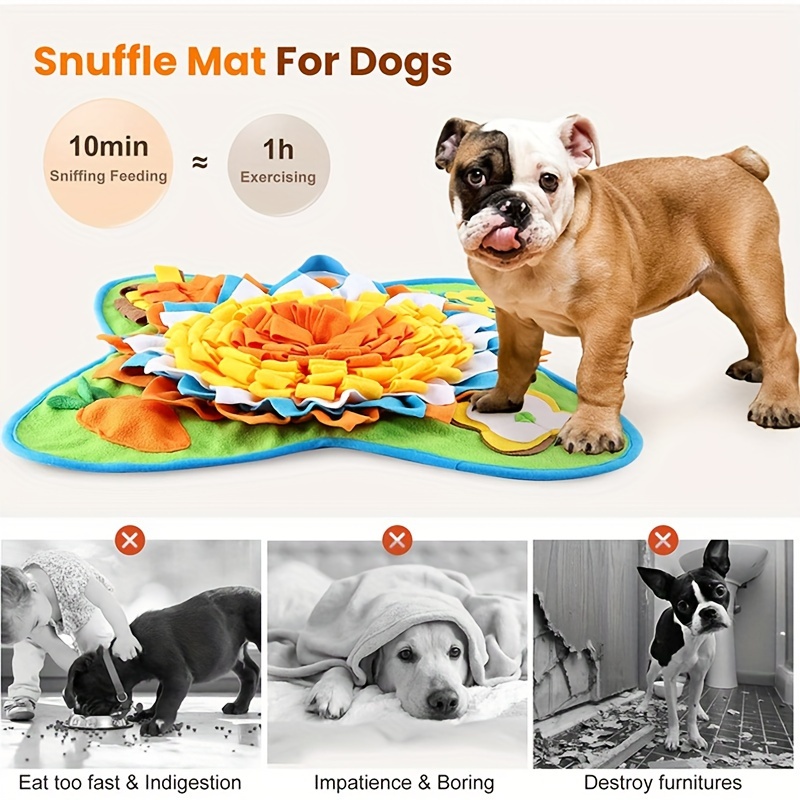 1pc Pet Snuffle Mat, Christmas Elements Dog Interactive Toys, Feeding Bowl  With Non-slip Bottom And Slow Eating Plate For Dogs