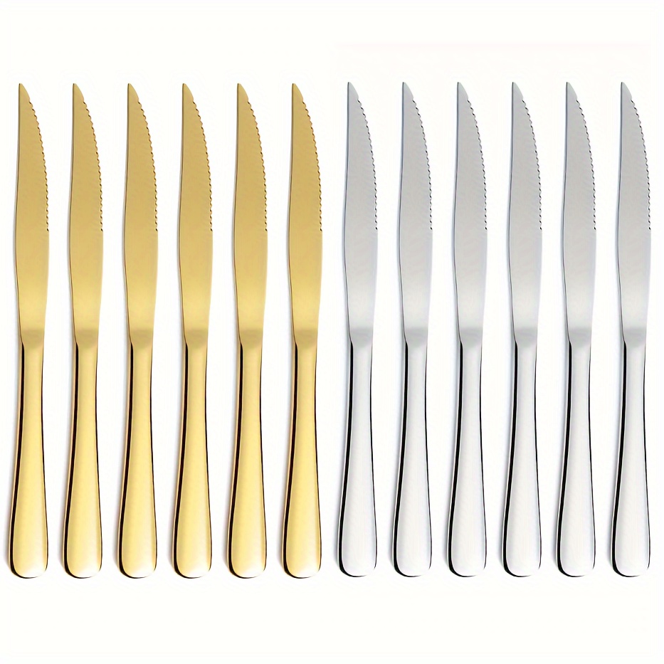 Six Serrated Steak Knives Gift Set