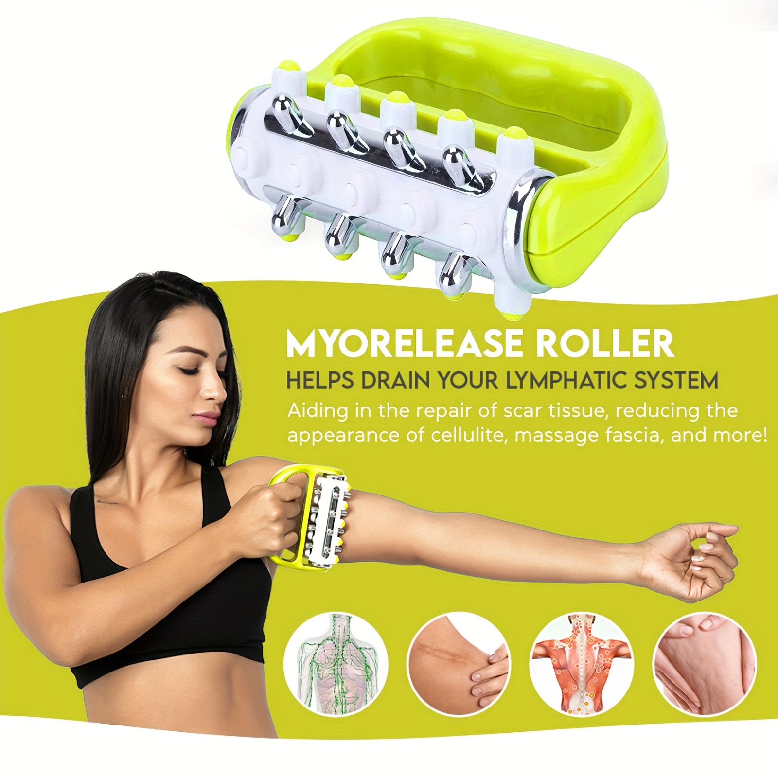 New Design Massage Ball Deep Tissue Roller Suction Cup Self Back