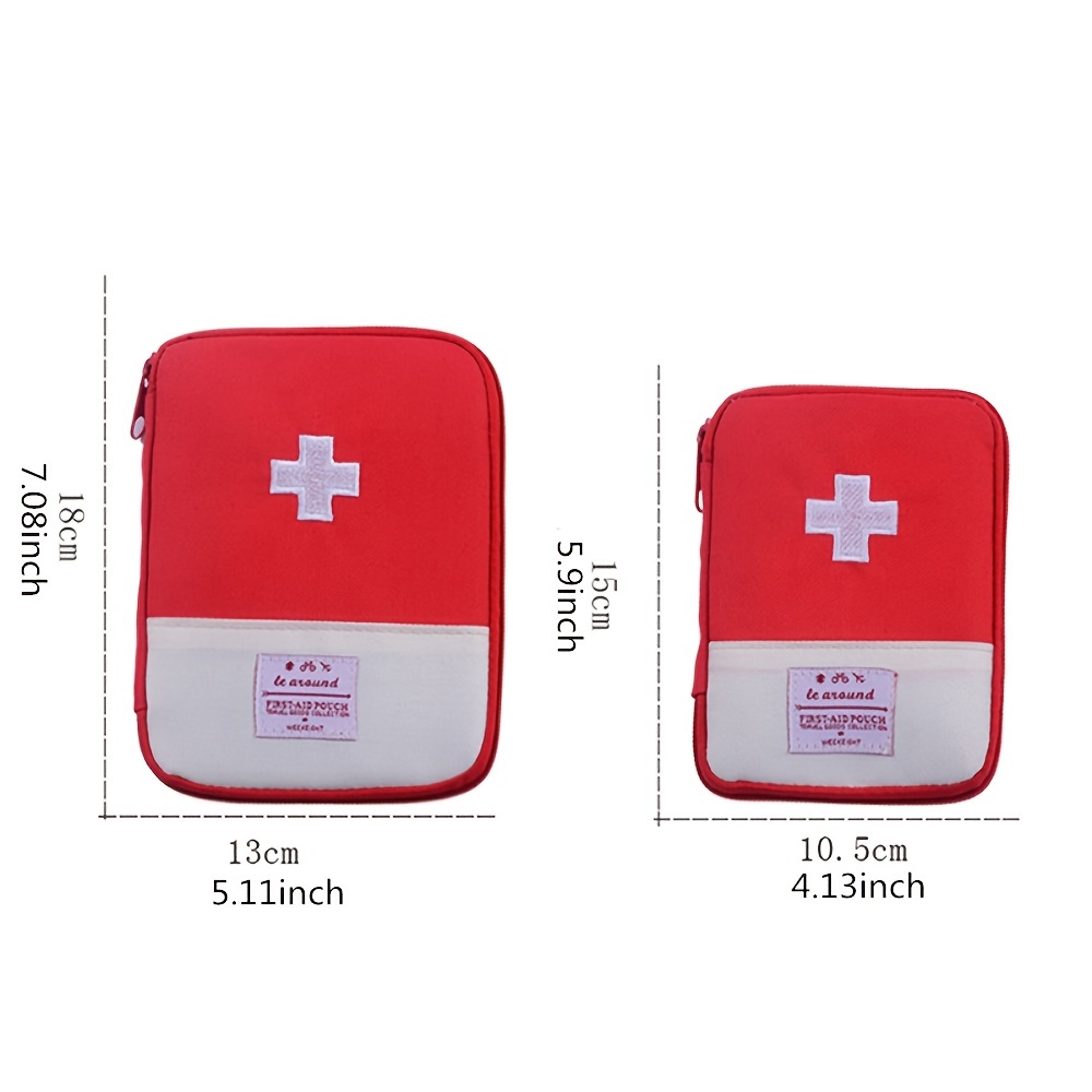 1pc Portable Medicine Bag Cute First Aid Kit Medical Emergency