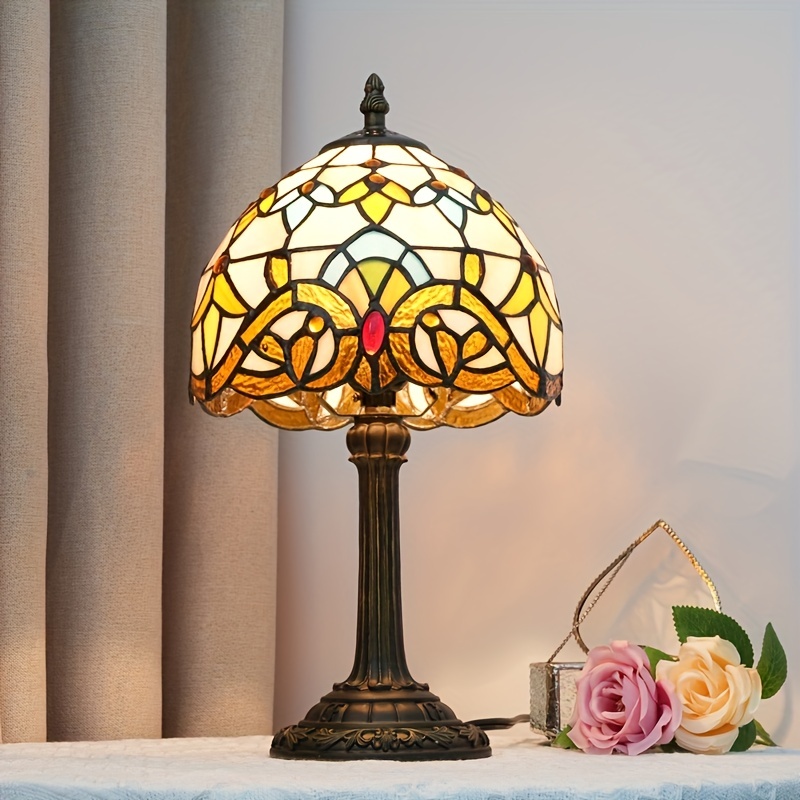 Tiffany Stained Glass Table Lamp European Compound Cuban - Temu