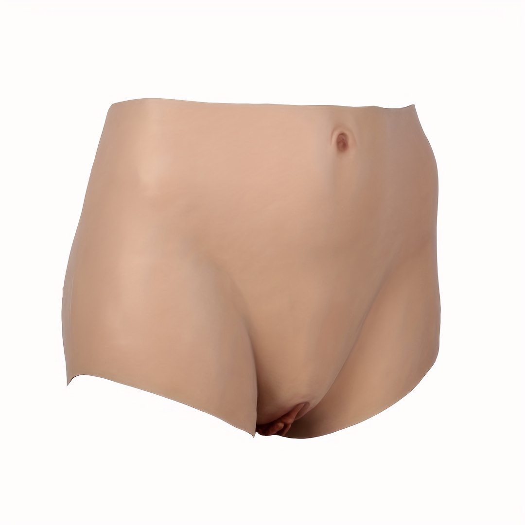 1pc Silicone Vagina Panty, Realistic * Vaginal Transgender Artificial Sex *  Vagina Underwear For Crossdressers
