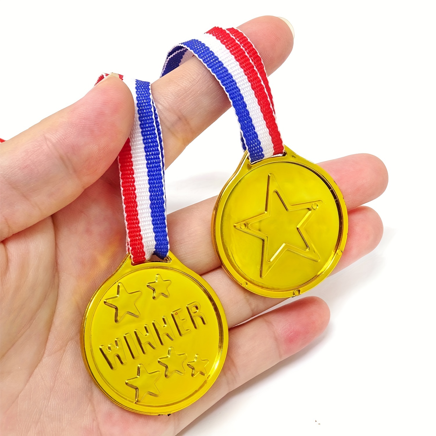 Toyvian Medallas de juguete de juguetes Medallas de metal Medallas  ganadoras Medallas para niños Medallas de juguete Medallas de competencia  Medallas