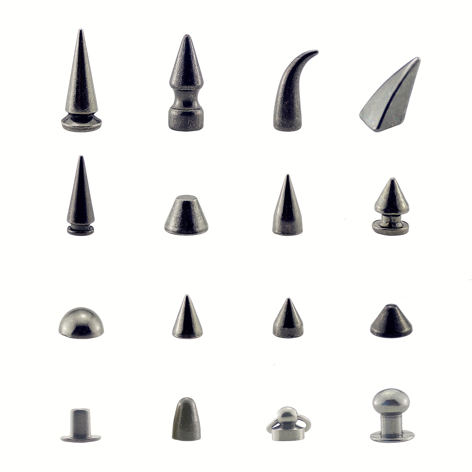 Silver Bullet Spikes Rivets For Leather Punk Studs And - Temu