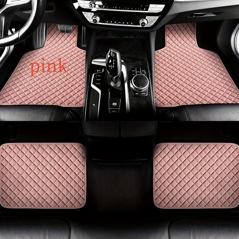 Multiple Colors Leather Car Foot Pads Suitable For Various - Temu