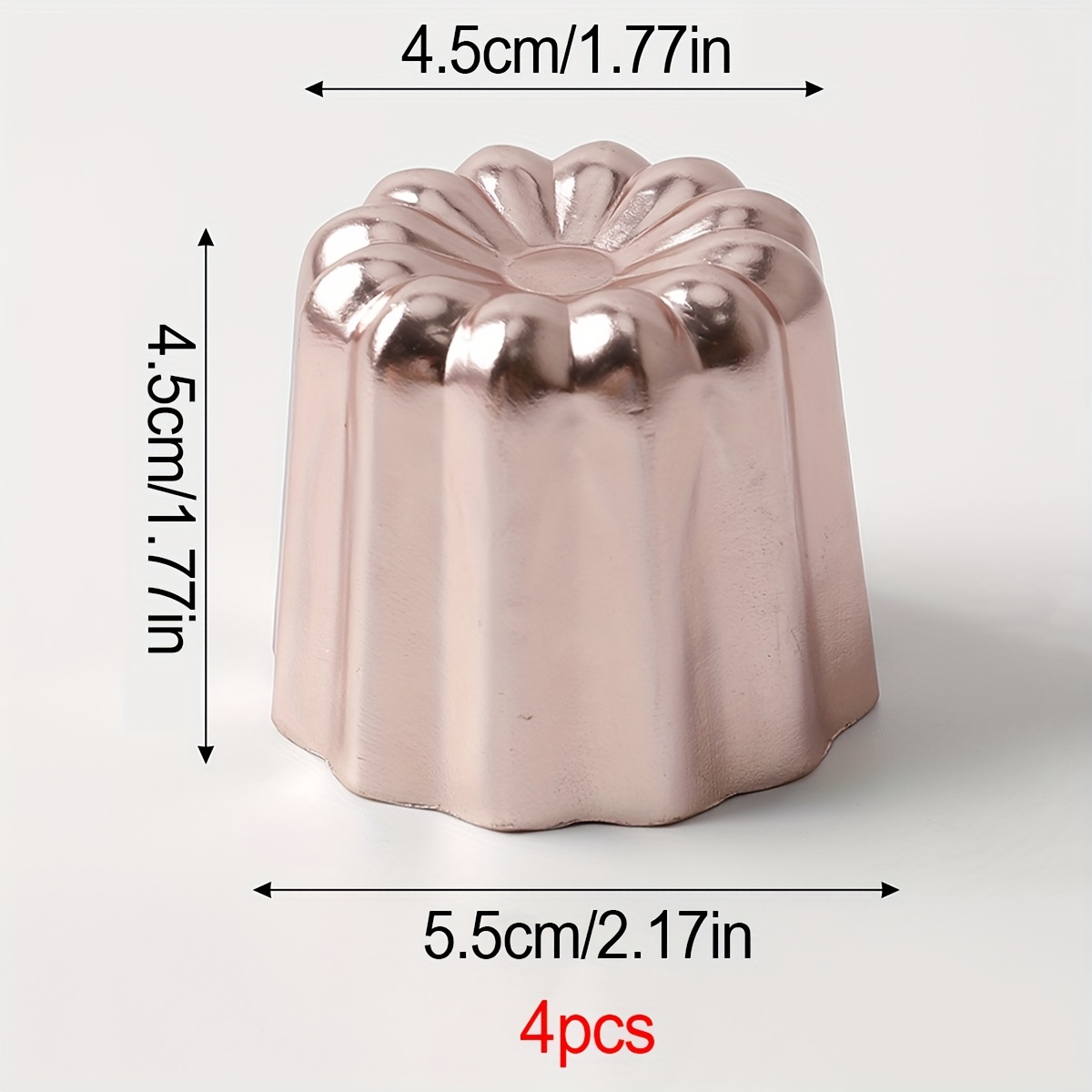 TINNED COPPER CANNELE MOLD