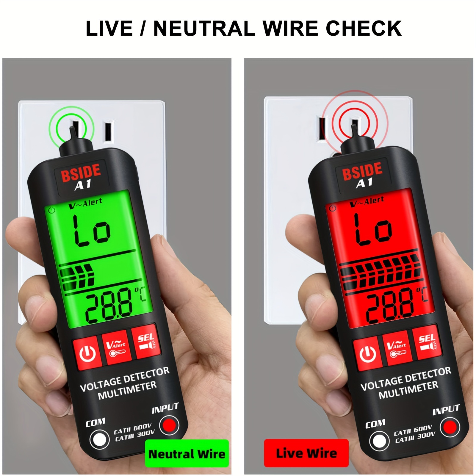 Multimètre numérique intelligent anti-brûlure entièrement