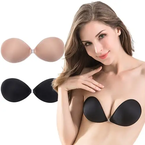 Plain Push Up Lace Up Front Strapless Breast Petals Cover Bra Pads Sports  Bra Workout : : Clothing, Shoes & Accessories