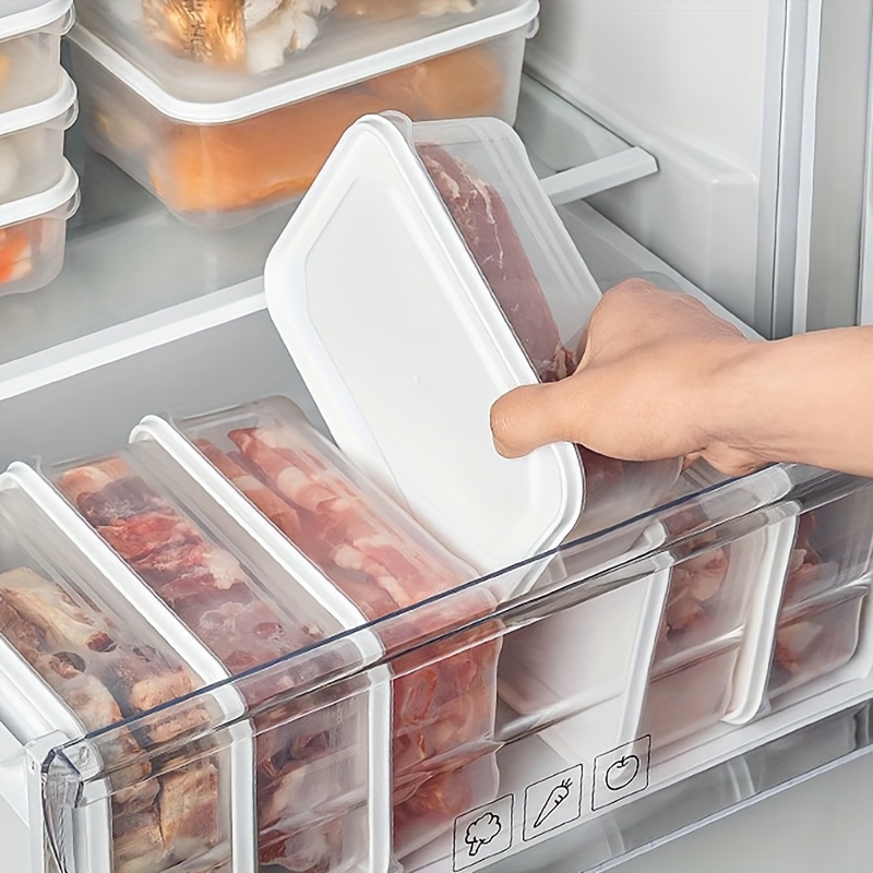 4Pcs Refrigerator Deli Meat Container for Fridge with Lids