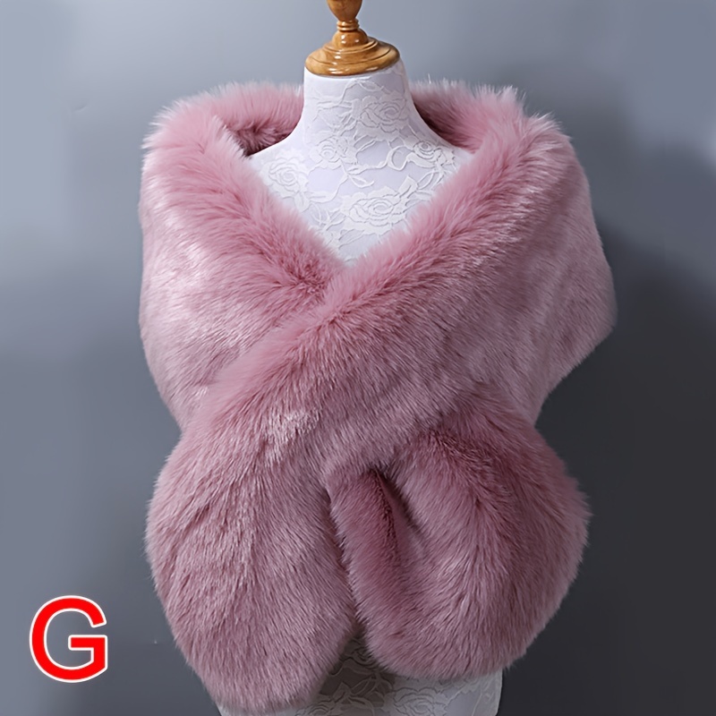 Evening best sale fur shawl