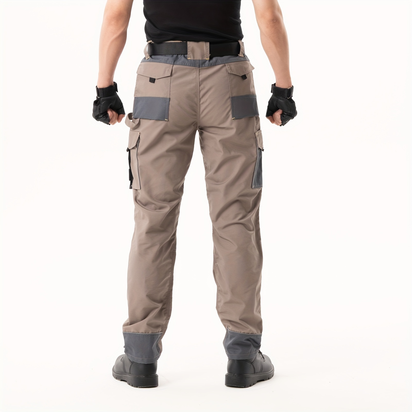Peto con Bolsillos Multifuncionales Pantalón de Trabajo Hombre Traje  Protección